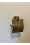 Matte Gold Lid Toilet Paper Holder - Premium Antique Lid Toilet Paper Holder 100% Brass Rustproof - 2