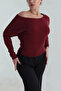 Women's Stretch Fabric Boat Neck Modal Fabric Blouse - 2