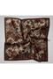 Viskon Velora Scarf Burgundy-Brown-Petrol Blue Patterned Non-Slip Textured Tok Duruşlu 90X90 - 7