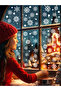 New Year Snowflakes Glass Sticker - Suitable for All Surfaces, Non-Marking Winter and Christmas Decoration - 6
