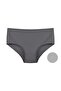 5-Pack Large Size Ribbed Cotton Lycra Women's Panties - 5