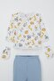 Baby Boy Hospital Release 5-Piece Safari Adventure Cute Animals Patterned 0-3 Months, White - 3