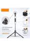 Live K10 PRO 6.5ft Tripod Stand Selfie Stick with 2 Chargeable Lights & Bluetooth Remote - 2
