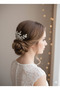 Leaf Model Crystal Beaded Comb Hairpin-Bridal Tiara-Comb Hairpin-Hair Accessory - 3