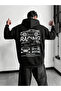 Unisex Racıng Printed Hooded Sweatshirt