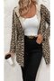 New Season Women's Long Sleeve Hooded Double Side Pocket Lace-Up Zippered Viscose Two-Thread Jacket - 4