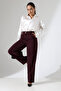 Women's High Waist with Elastic Back Palazzo Pants - 6