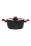 Colorgy Diamondpro 24cm Deep Pot-Red - 2