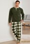 Men's Pocketed Winter Fleece Pajamas Set 2252P