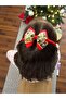 New Year's Crown, New Year's Brooch with Red and Santa Claus Penguin Pattern