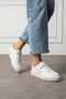 Unisex Hook-and-Loop Comfortable Daily Sneakers with Colored Sole Sneakers - 2