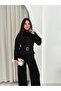 Hijab-Friendly Modal Fabric Belted Zippered Suit/Casual Stylish Wear-Go