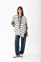 Square Striped Patchwork Scarf - Sports Knitwear Knitted Shoulder Scarf |   Unisex Boho Shawl - Scarf - 2