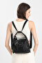 Barcelona Daily Medium Size Zipper Detailed Multi-Pocket Women's Shoulder and Backpack Pistachio Green - 5