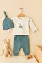 100% Organic Cotton 3-Piece Baby Set - 6