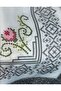 Tablecloth Carefree Stain Resistant Gray Frame Patterned Balcony and Kitchen Decoration Digital Printing110X150 - 3