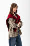 Yumoş Square Patchwork Scarf - Sports Knitwear Knitted Shoulder Scarf - Puffy Soft Textured Scarf - 7