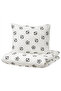 Sportslig Children's Bedding Set, White-Black, 150X200/50X60 cm