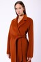 Orange Genuine Cashmere Coat