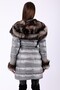 Metallic Gray Tuscany Suede Fur Coat - 4