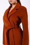 Orange Genuine Cashmere Coat - 4