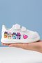 Colorful Cowboy Horses Heart Printed Girls' Sneakers