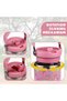 30 oz Pink Unicorn Kids Tumbler Stainless Steel Insulated Large Water Bottle 900 ml with Handle & Flip Straw Cute Leak-Proof Travel Mug for Girls Cup Holder Friendly - 5