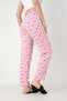 Cotton Thin Breathable Fabric Ribbon Waist Detailed Printed Pocketless Women's Pajama Bottoms