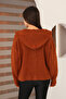 Hooded Long Sleeve Lace-Up Four Button Soft Textured Stylish Standard Length Winter Basic Knitwear Cardigan - 2