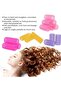 Pro Salon Hairdressing Curlers Set 10pcs Self Grip Hair Rollers in Various Sizes - Purple - 2