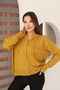 Hooded Long Sleeve Lace-Up Four Button Soft Textured Stylish Standard Length Winter Basic Knitwear Cardigan - 5
