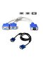 كابل مزدوج VGA Y + كابل VGA بطول 1.5 متر