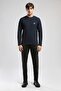 Lecosa men's crew neck sweatshirt - navy blue