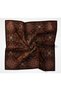 Viscose Velora Scarf Bitter Brown Multi-Colored Patterned Tok Duruşlu 90X90 - 8