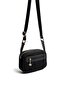 Black - Black Suede Women's Crossbody Bag Sp1111 - 4