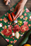 Glass Cutting Board and Serving Bowl Christmas New Year Patterned 20 X 30 cm - 4