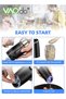 2PCS Gravity Electric Pepper Grinder or Salt Grinder Mill White Light Battery Operated Automatic Pep - 5