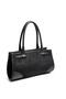 Black - Black Suede Women's Handbag Sp1261 - 4