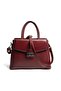 Burgundy - Burgundy Plain Women's Handbag Sp1264 - 5