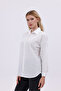Women's Oversized White Linen Blend Long Sleeve Basic Shirt - Stylish and Comfortable Everyday Wear Piece - 6