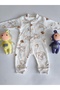Baby Romper 0-9 Months Comfortable Breathable Snap Fasteners 100% Pure Cotton Soft Anti-Allergic Bear Pattern - 8
