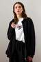 Black 3 Thread Basic Cardigan