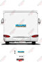 Summer Written Caravan Sticker Coating