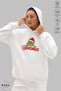 Unisex Hoodie Long Sleeve Grinchmas Printed Hooded Fleece-Lined Oversized Cotton Sweatshirt - 4