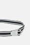Men Black And White Elastic Belt