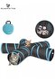 Pet Tunnel, 5 Exits, Can Be Used For Multiple Pets To Play, Foldable, Easy To Carry