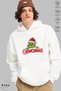 Unisex Hoodie Long Sleeve Grinchmas Printed Hooded Fleece-Lined Oversized Cotton Sweatshirt - 2