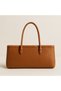 Knitted Textured Zippered Tote Hand and Shoulder Bag - 2