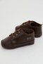 Bebecino Baby Boy Booties Shoes Leather Embroidered Size 18-19, Dark Brown - 2