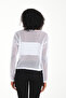 Crew Neck Square Mesh Blouse - 4